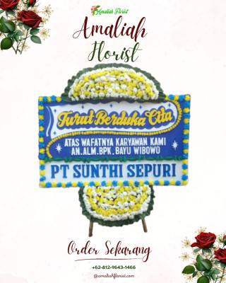 Papan Bunga Duka di Margoagung