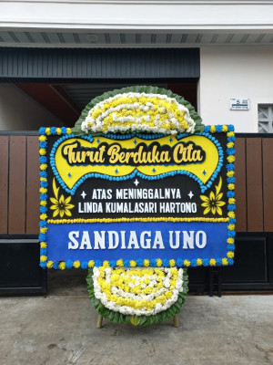 Papan Bunga Duka di Margoagung